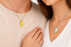 Bond Split Heart Couple Necklace