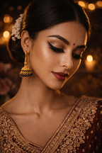 Brown Jhumka Earrings