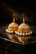Crystal Pearl Premium Jhumka