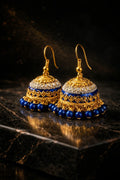 Blue Jhumka Earrings