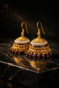Brown Jhumka Earrings