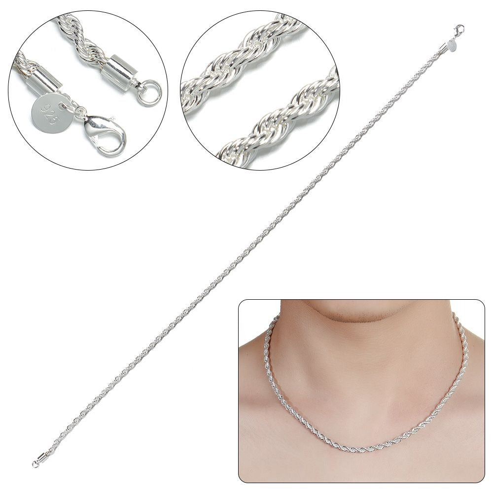 Premium Stainless Steel Rope Chain – Men & Women