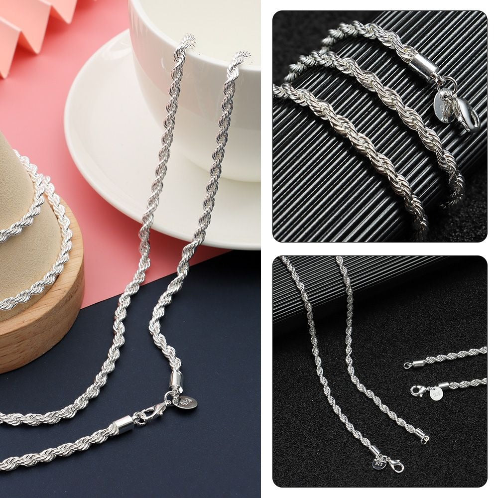 Premium Stainless Steel Rope Chain – Men & Women
